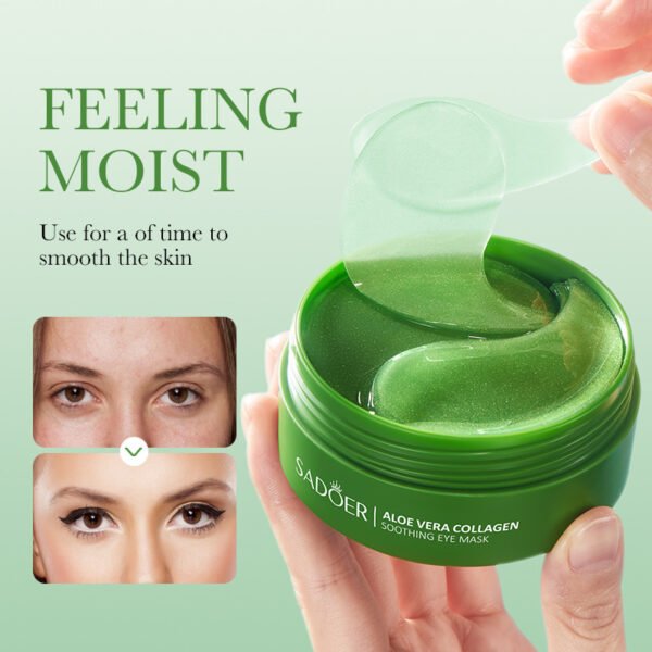 Masque apaisant pour les yeux au collagène et à l'aloe vera – Image 4