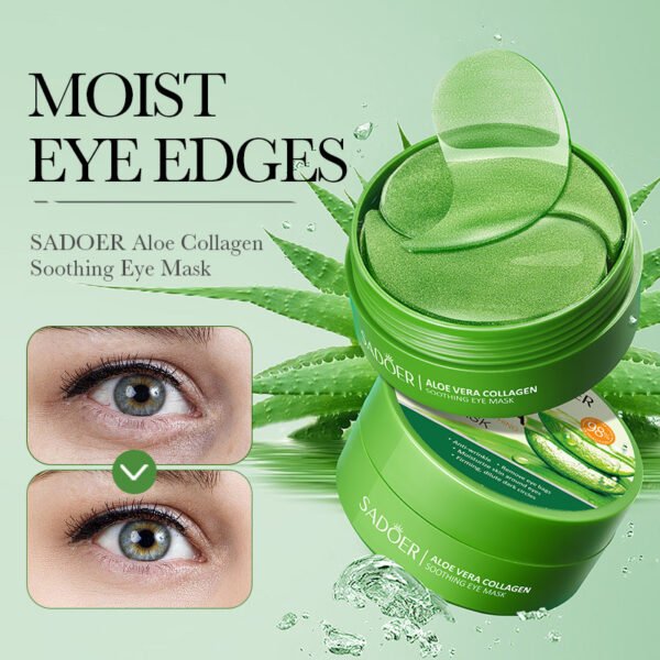 Masque apaisant pour les yeux au collagène et à l'aloe vera