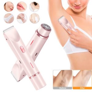 Rasoir Électrique 2 en 1 Femme – Tondeuse Pubis et Corps