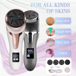 Râpe électrique, pédicure et soins des pieds - Ecran LCD